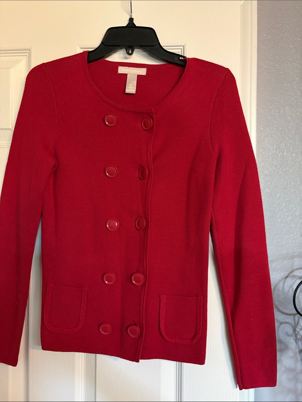 Banana Republic Red Knit Sweater